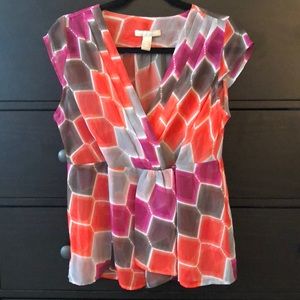 Banana republic wrap blouse